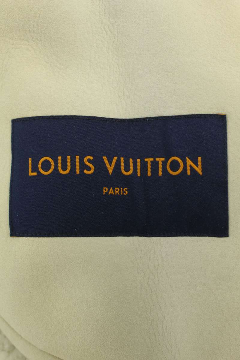 LOUISVUITTON Monogram Mirror Shearling Leather Size M