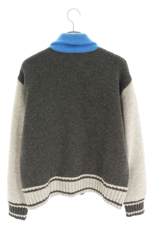 BOTTEGA VENETA Heavy Wool Knit Blouson Multi Size L