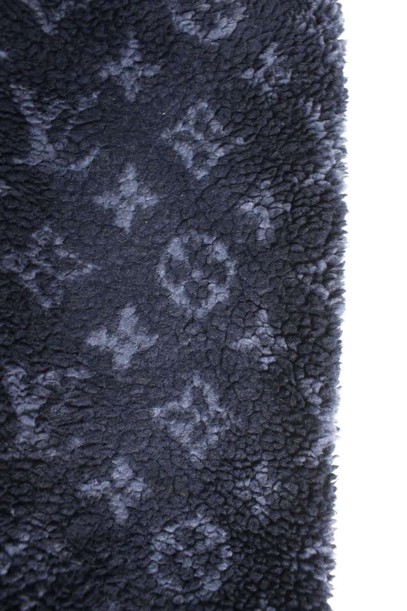 LOUISVUITTON Monogram Fleece Oversized Blouson Navy Size XL