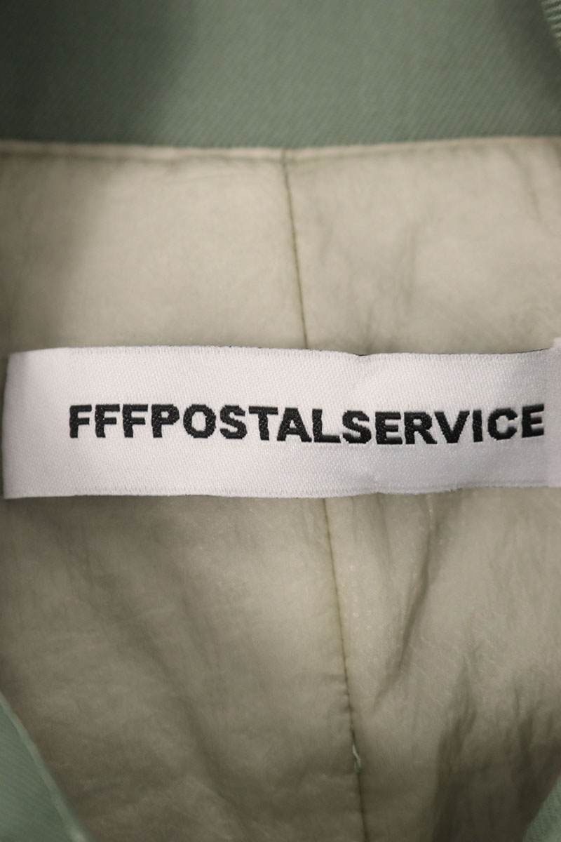 FFF POSTAL SERVICE Wool Cargo Fishtail Parka Green Size L