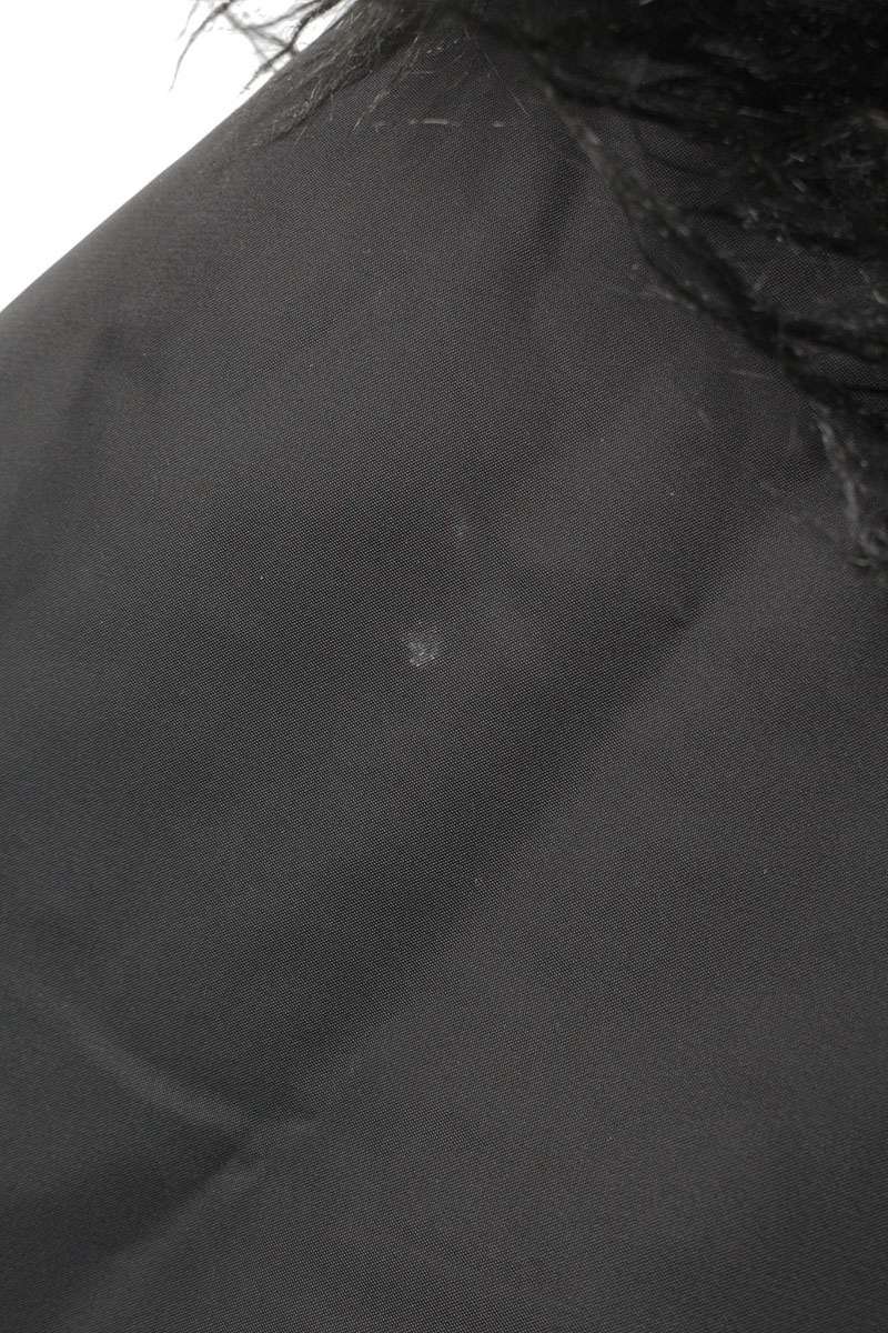FILTH Hairy Fur Reversible Bomber Jacket Black Size M