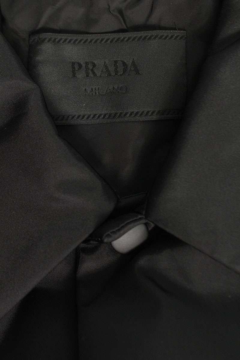 PRADA Re-Nylon Triangle Plate Blouson Black Size S