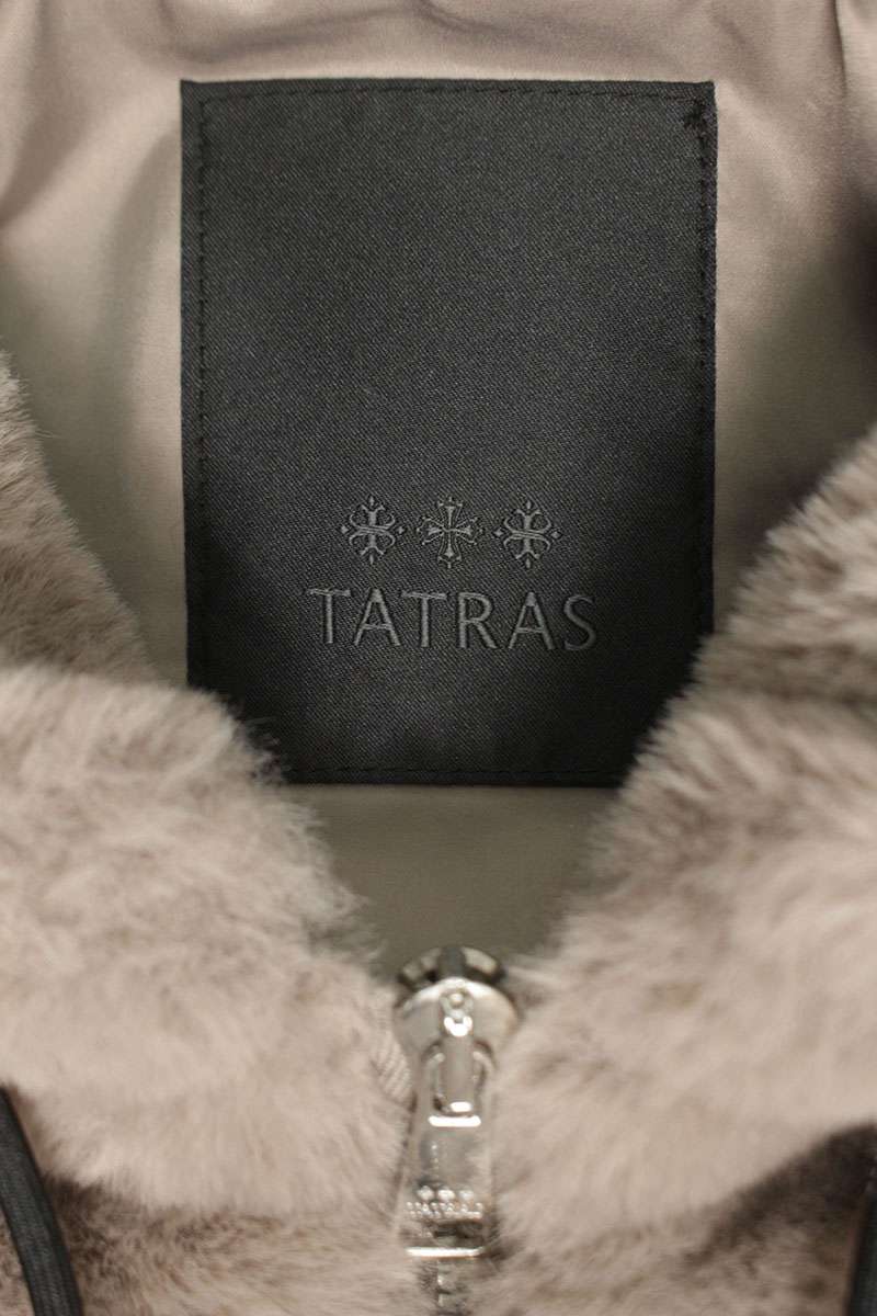 TATRAS Boa Fleece Zip Up Blouson Beige Size XL