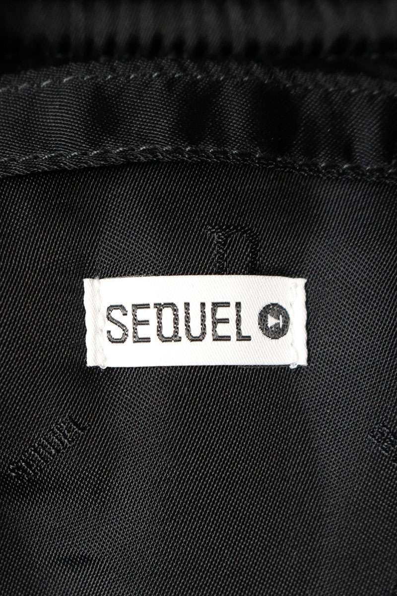 SEQUEL 24AW Check Panel MA-1 Blouson Black Size S