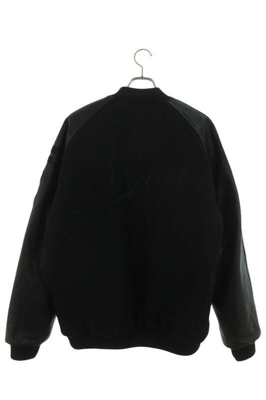 SEQUEL 23AW Fragment Leather Sleeve Varsity Jacket Size XL