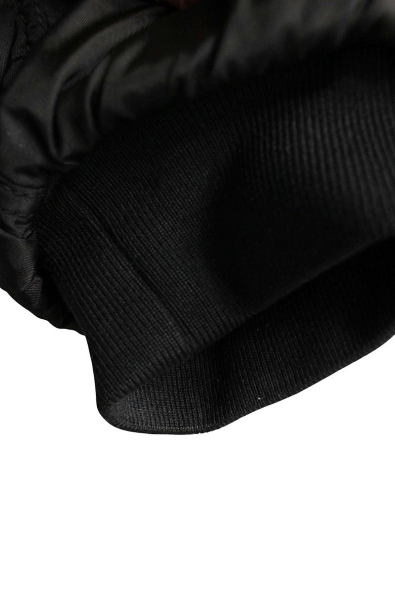PRADA Triangle Plate Belted Nylon Jacket Black Size M