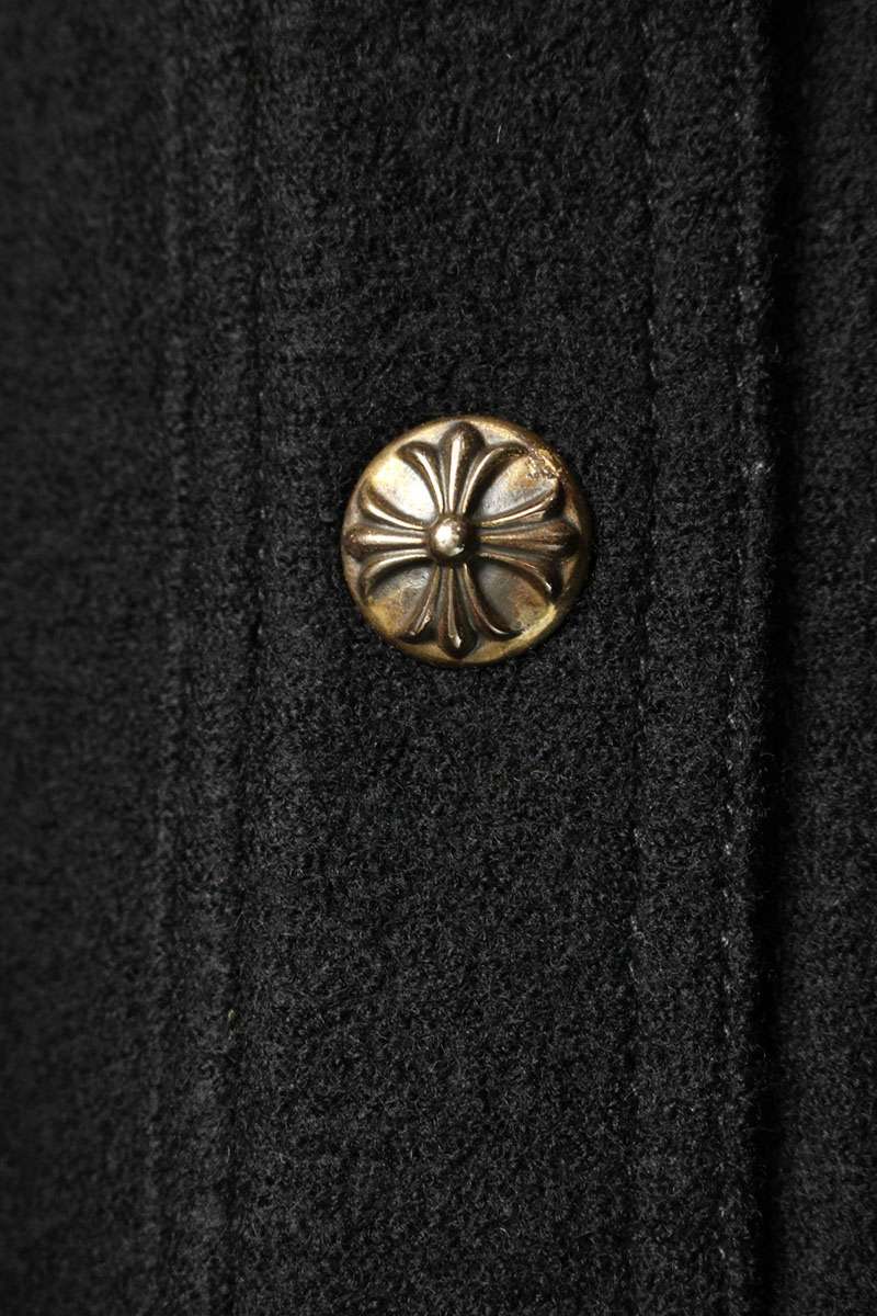 Chrome Hearts Cross Ball Button Wool Blouson Black Size M