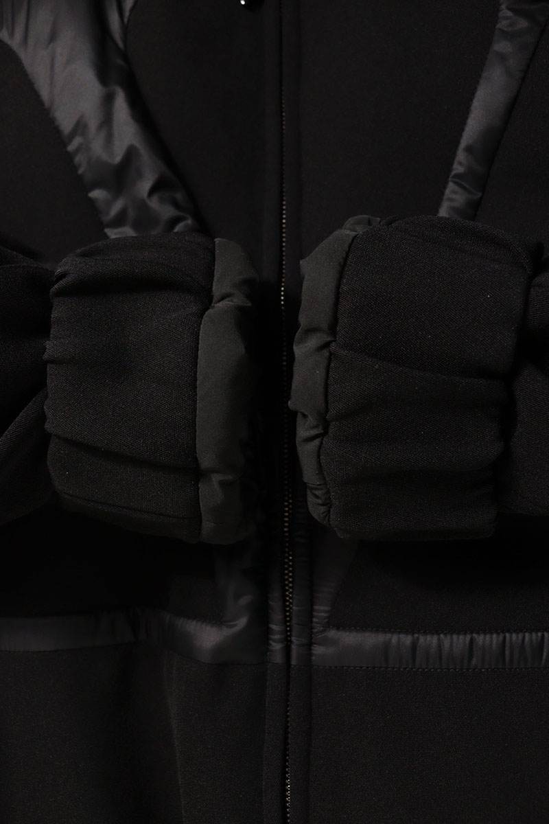 VALENTINO V Logo Padded Down Bomber Jacket Black Size S