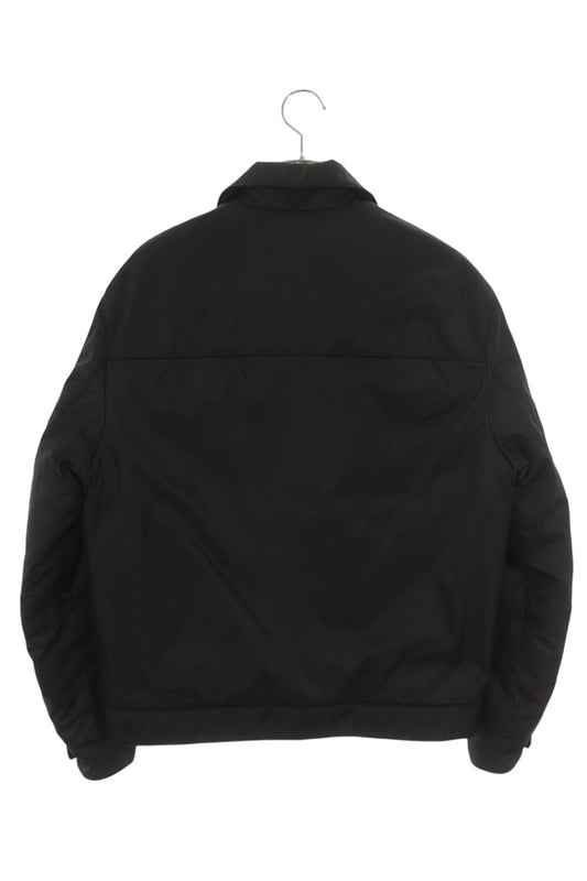PRADA RE-NYLON Triangle Logo Padded Blouson Black Size S