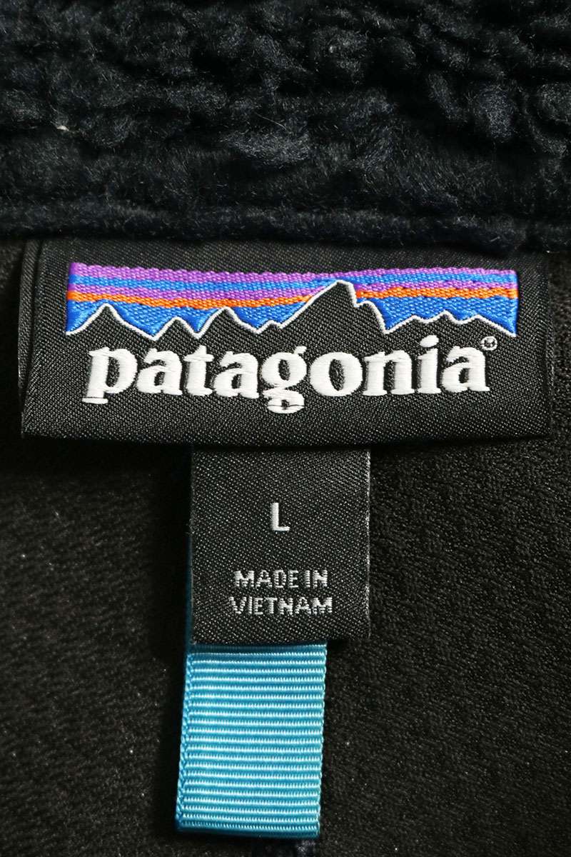 Patagonia Classic Retro-X Fleece Jacket Black Blue Size L