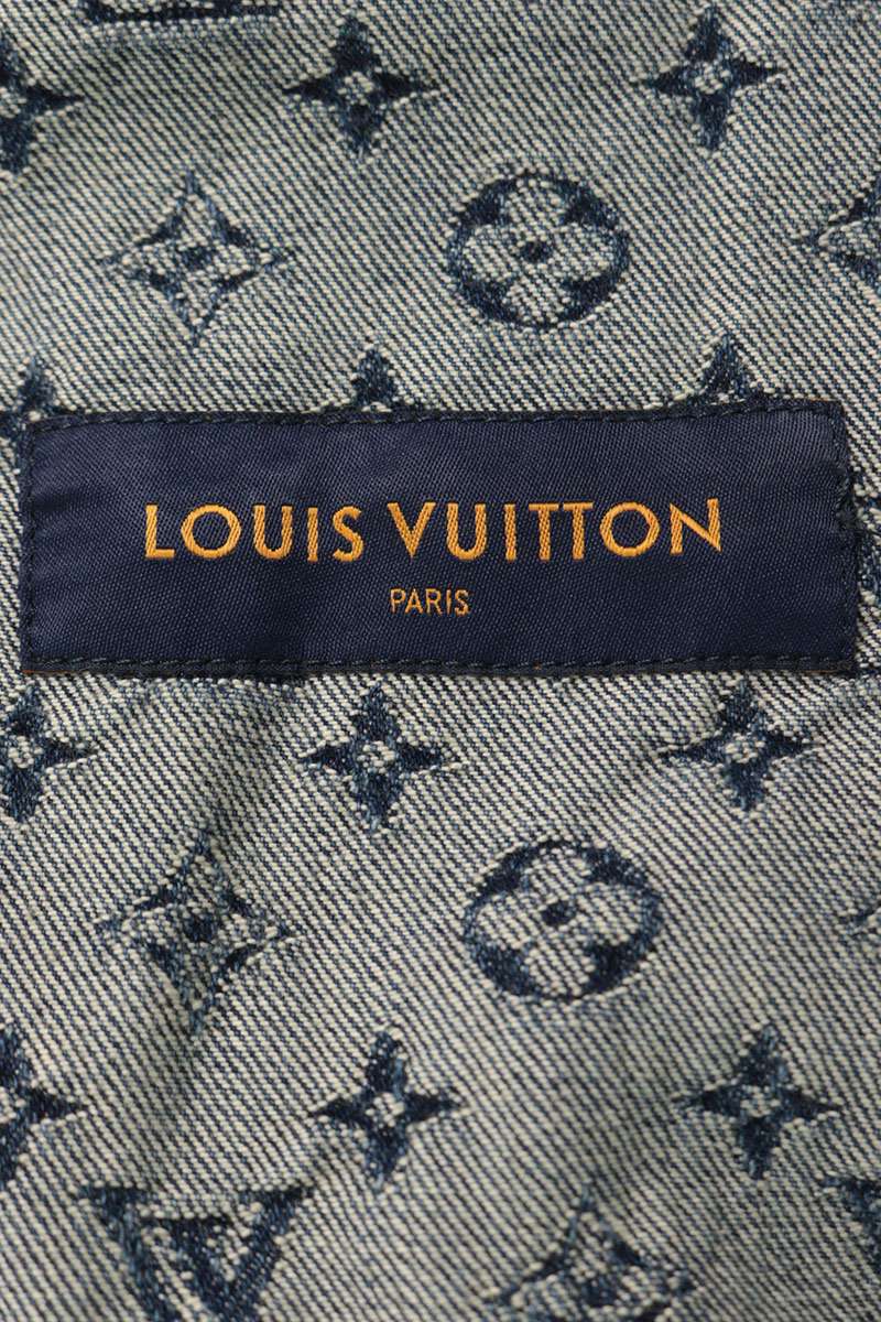 LOUISVUITTON 22SS NIGO Patchwork Zip Jacket Indigo Size 50