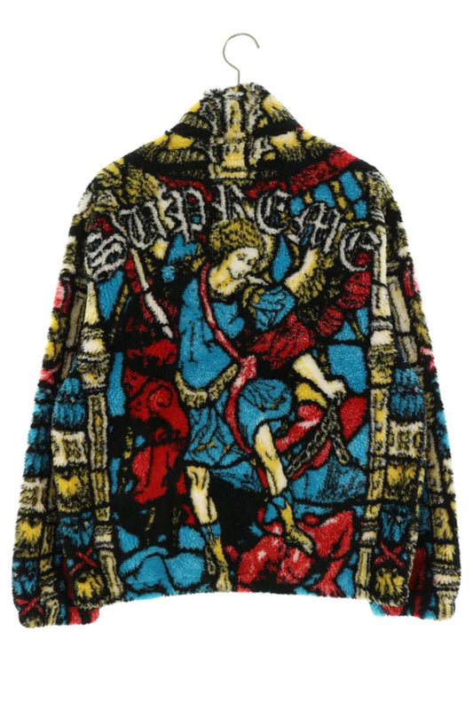 SUPREME Saint Michael Zip-Up Fleece Jacket Multi Size M