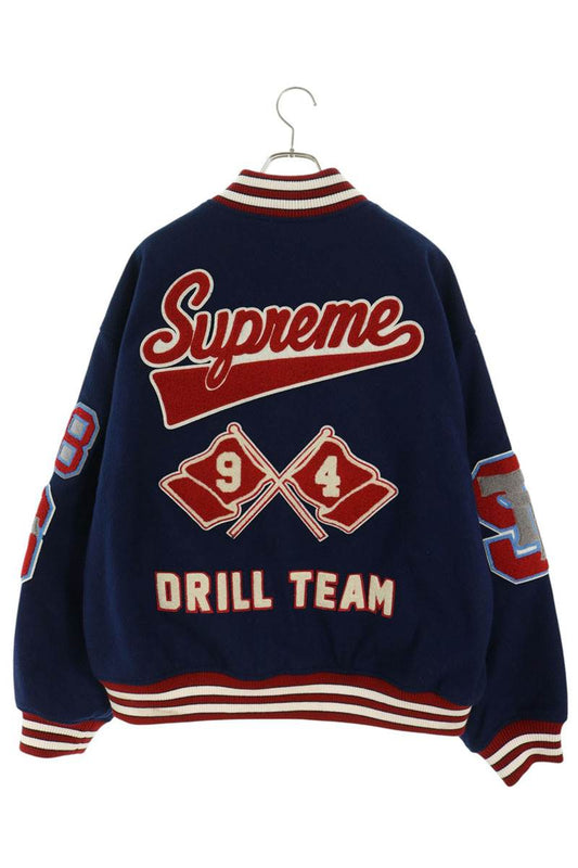 SUPREME AW25 Drill Team Varsity Jacket Wool Blend Size XL