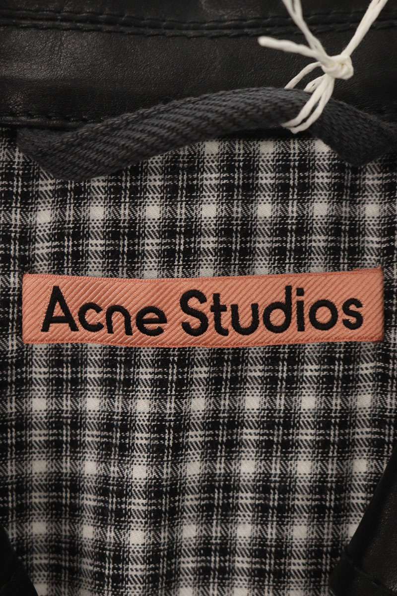 ACNE STUDIOS 26SS Leather Panel Denim Jacket Multi Size 48