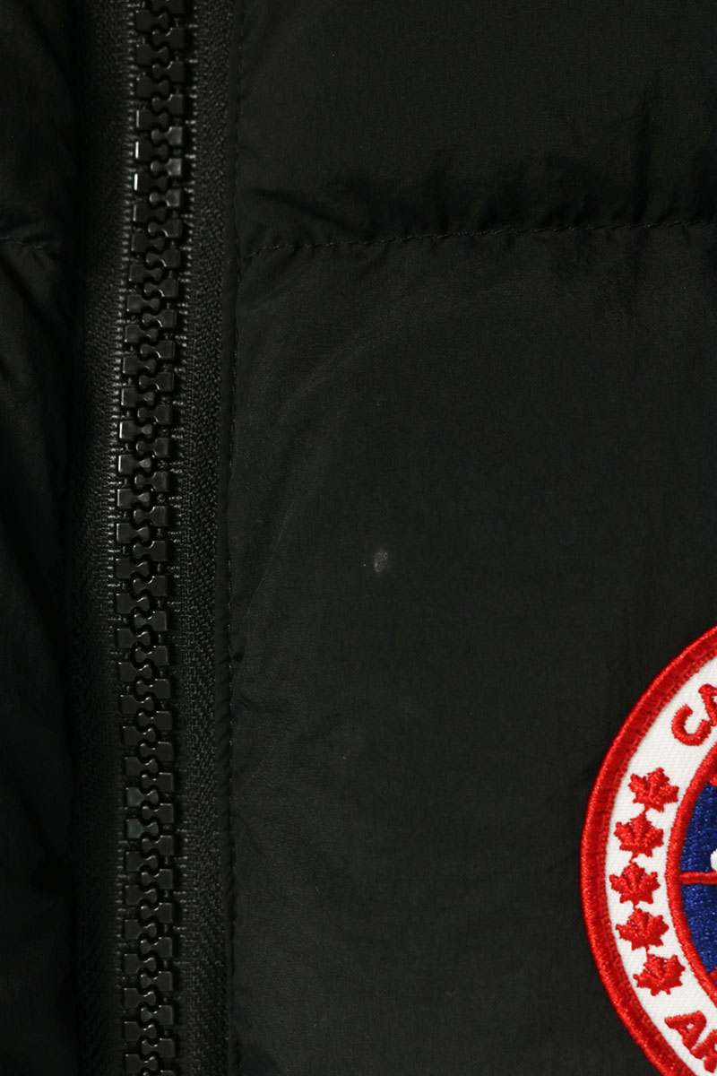 CANADA GOOSE Logo Patch Zip Down Vest Black Size M