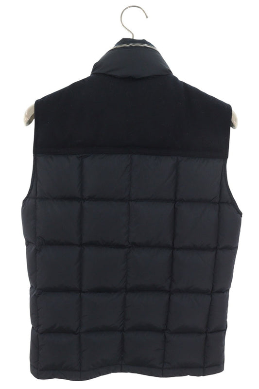 MONCLER Wool Panel Nylon Down Vest Navy Size 0