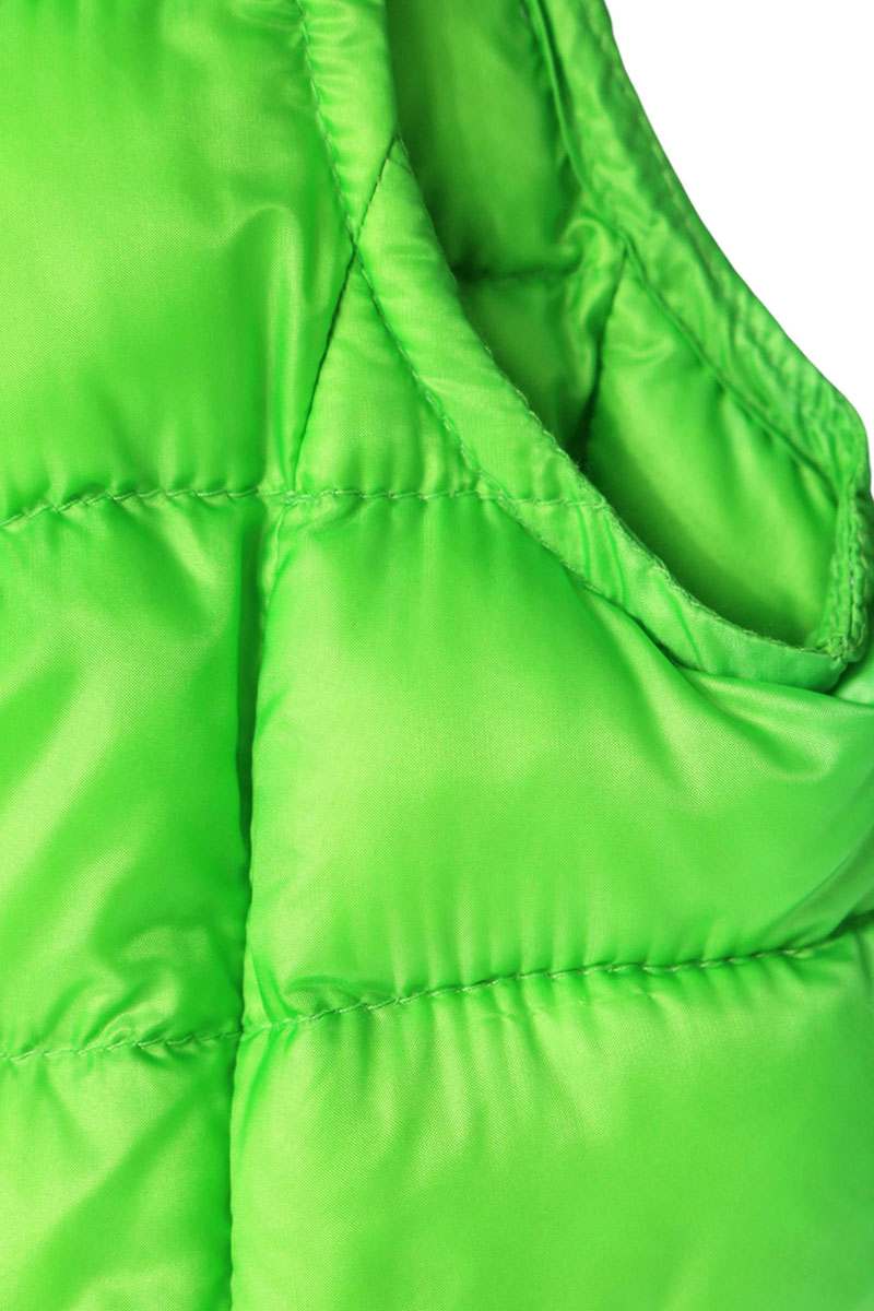 MONCLER Liane Patch Nylon Down Vest Green Size 0