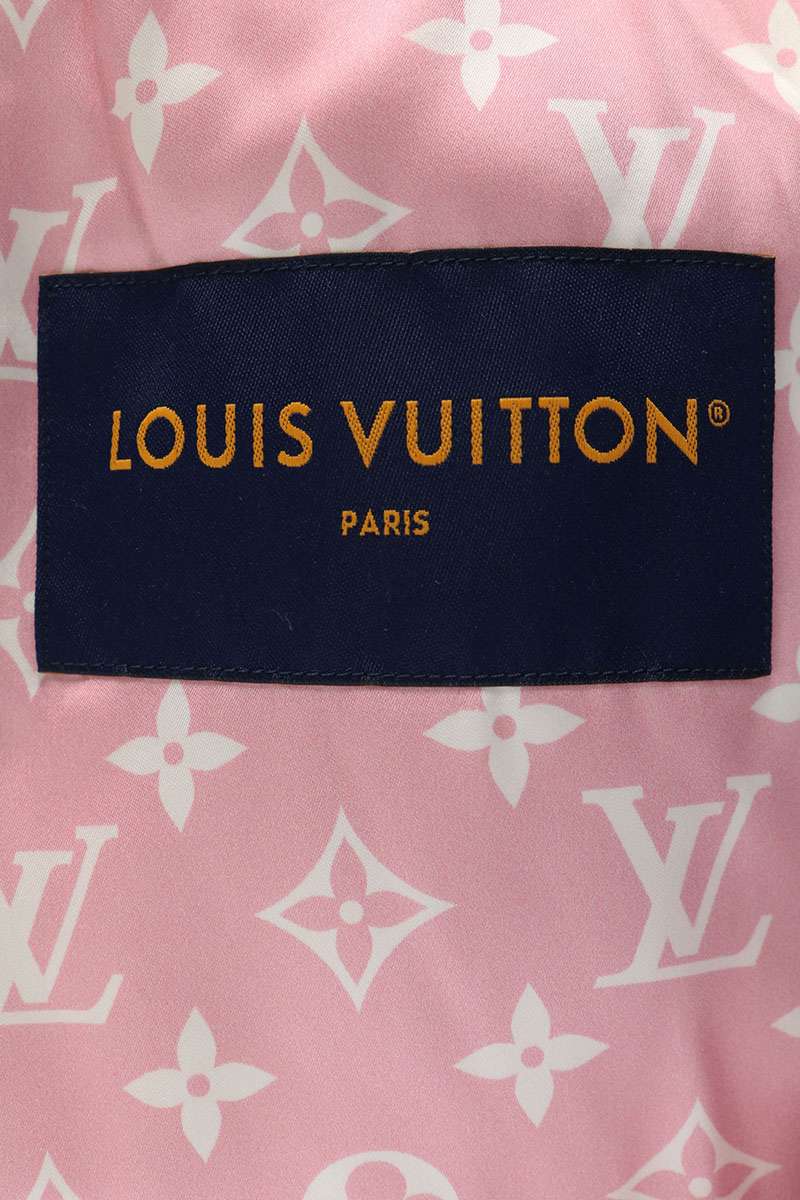 LOUISVUITTON Signature Leather Varsity Jacket Multi Size 50