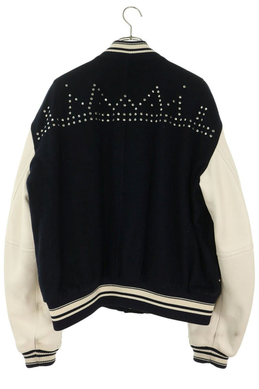 WALES BONNER Ascend Patch Stud Varsity Jacket Size 44