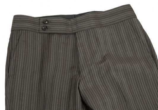 COMME des GARCONS Wool Stripe Weave Slacks Pants Grey Size M
