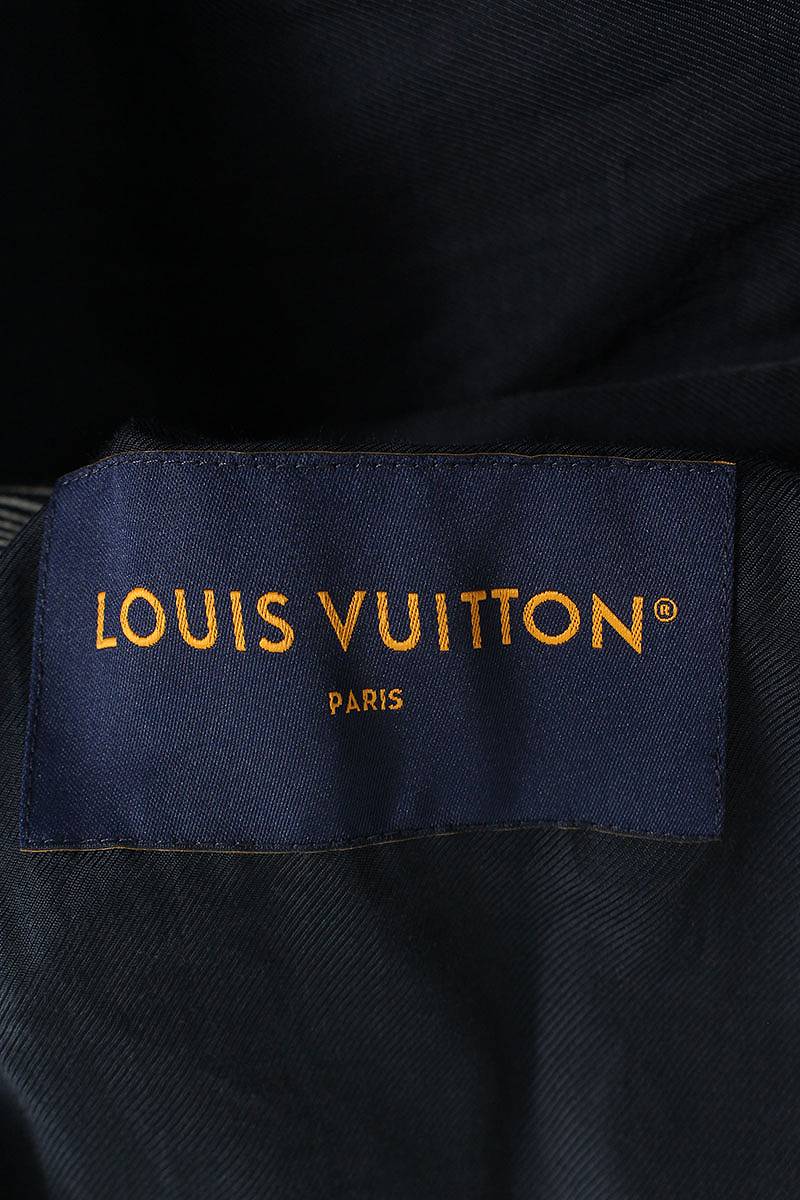 LOUISVUITTON 25AW Stone Embellished Hickory Denim Size XXL