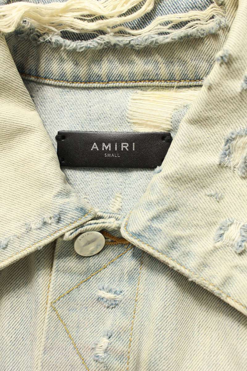 Amiri Logo Denim Jacket Blue Size S