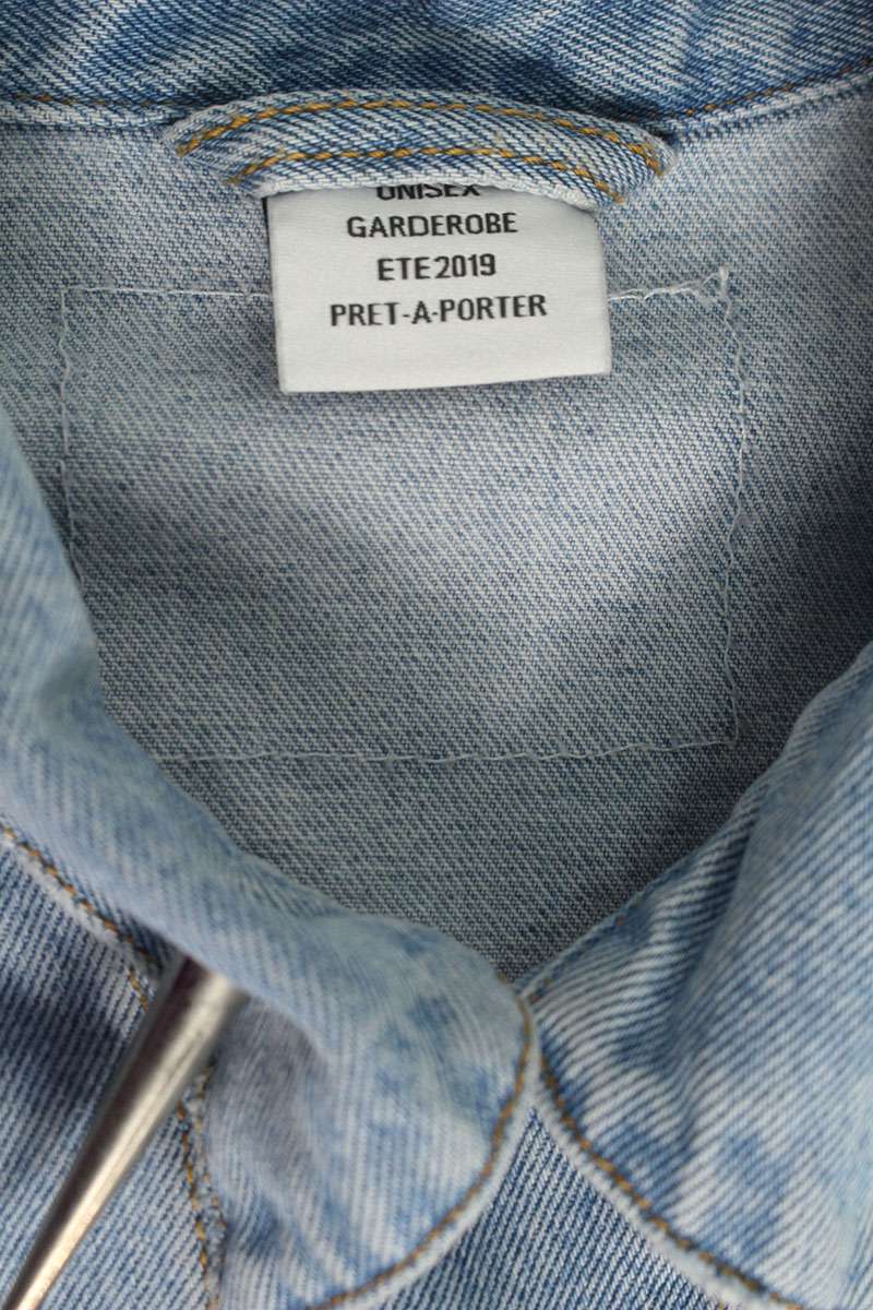 Vetements Oversized All-Over Pattern Denim Jacket Size XS