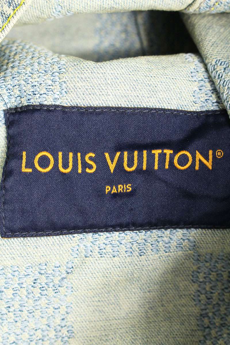 LOUISVUITTON 25SS Damier Denim Skate Jacket Light Size S