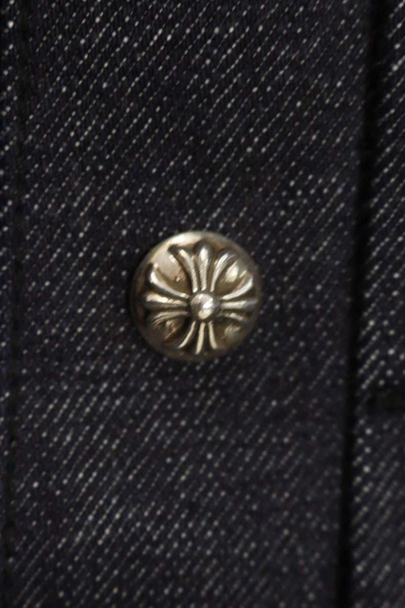 Chrome Hearts WHIPLASH FRBC Cross Ball Raw Denim Size L