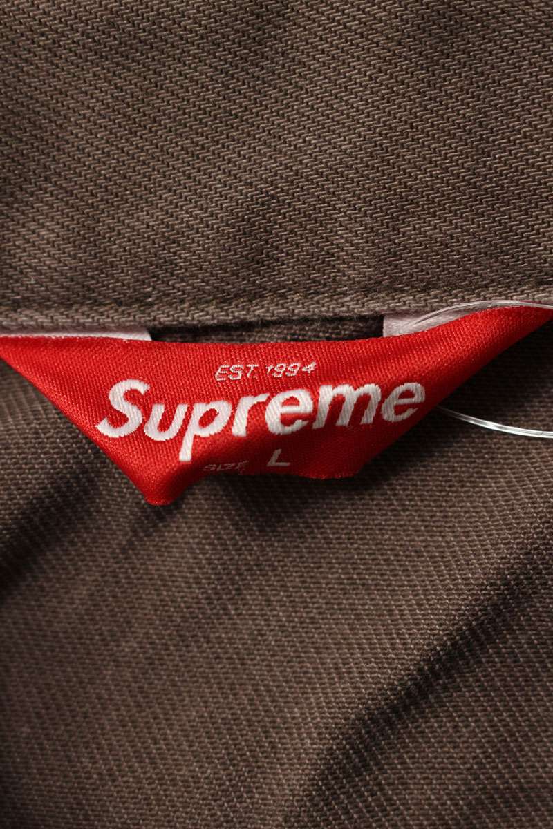 Supreme 22SS Daido Moriyama Denim Trucker Jacket Brown Size L