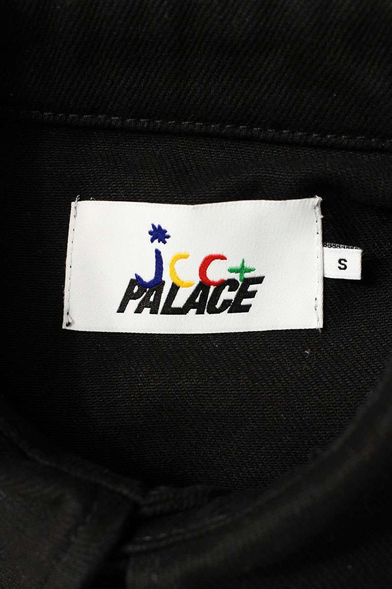 Palace JCC DENIM SHIRT Logo Patchwork Jacket Black Size S