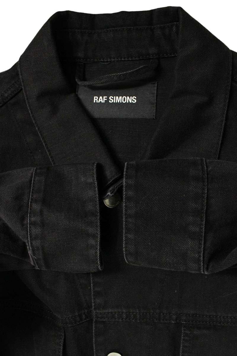 RAF SIMONS 181-723 Oversized Photo Print Denim Jacket Size S