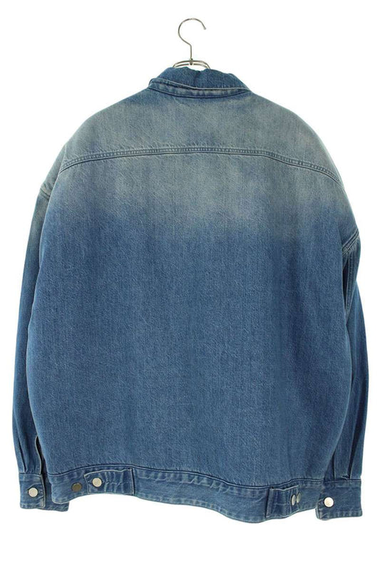 Raf Simons Fur Denim Jacket Blue x Green Size S