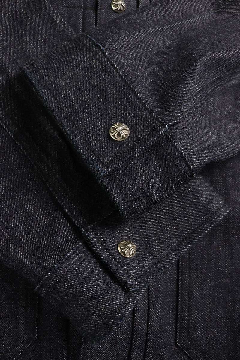 Chrome Hearts WHIPLASH FRBC Cross Ball Rigid Denim Size XL