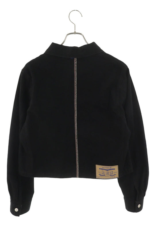 SHINYAKOZUKA Back Stitch Cropped Denim Jacket Black Size M
