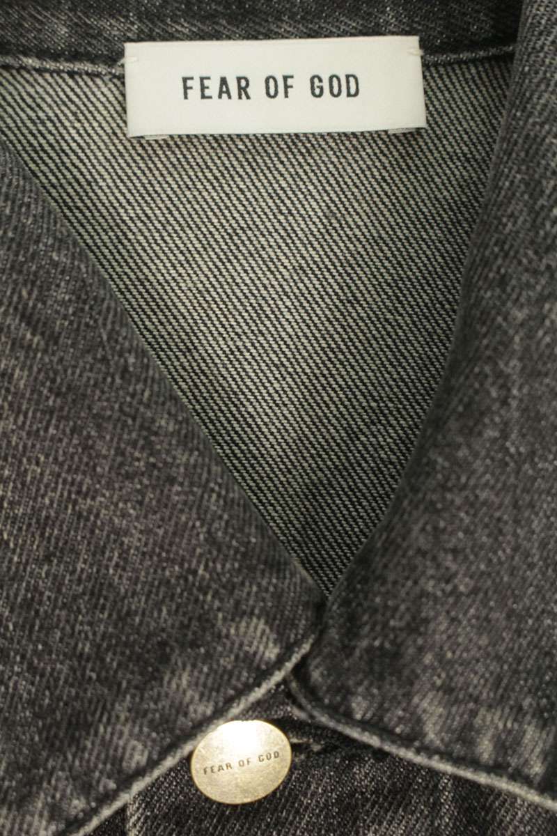 FEAR OF GOD Washed Denim Jacket Gray Size S