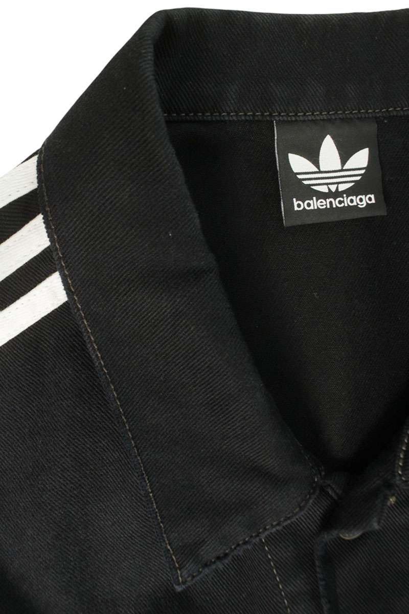 BALENCIAGA 23SS adidas Sideline Distressed Denim Jkt Size 1