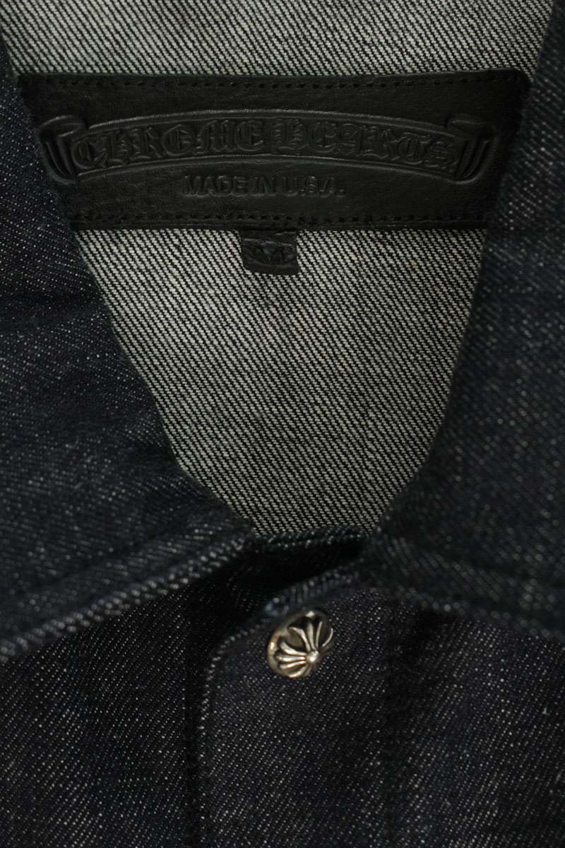 Chrome Hearts WHIPLASH FRBC Cross Ball Rigid Denim Size M