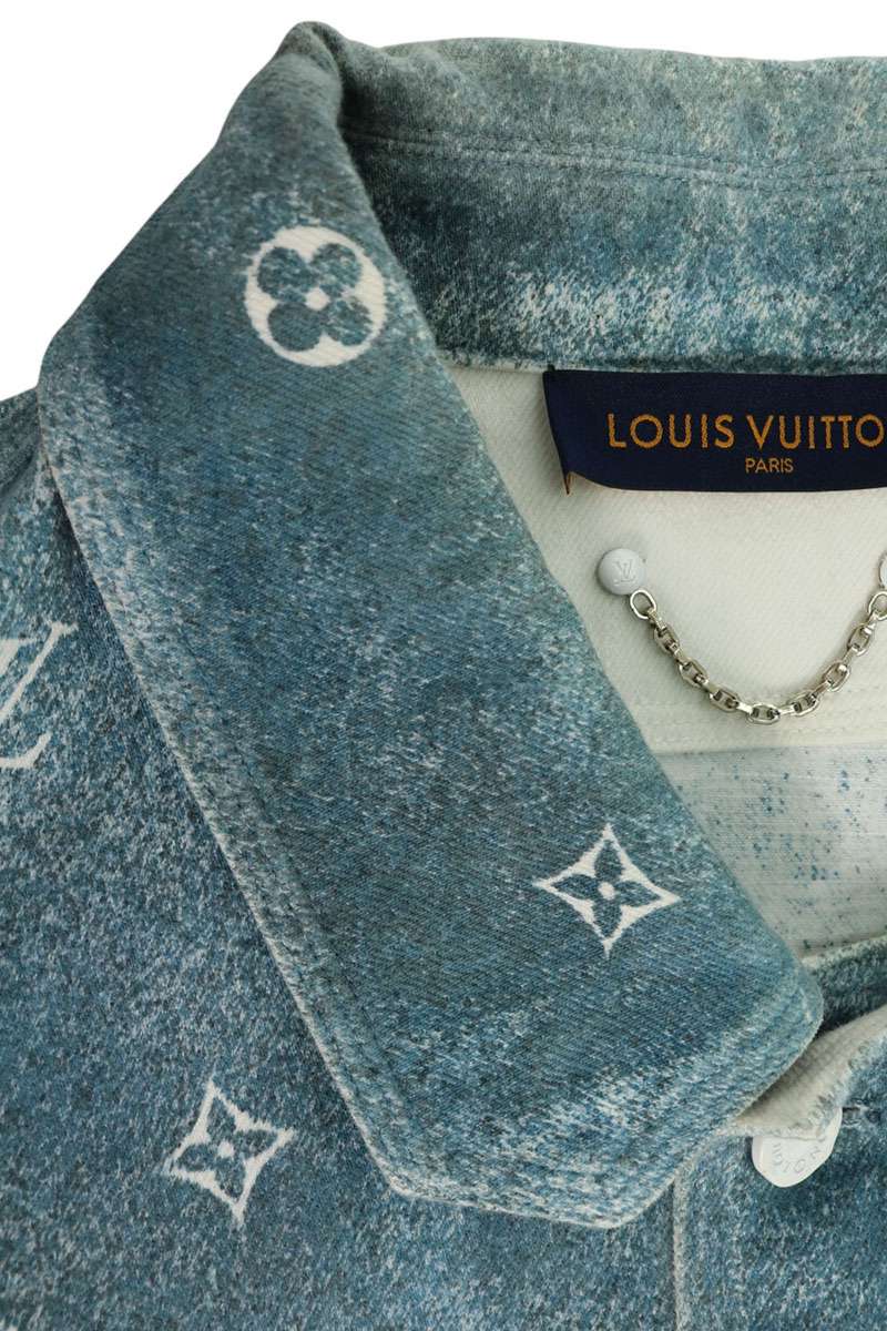 LOUISVUITTON Monogram Gradient Denim Jacket Size 4L
