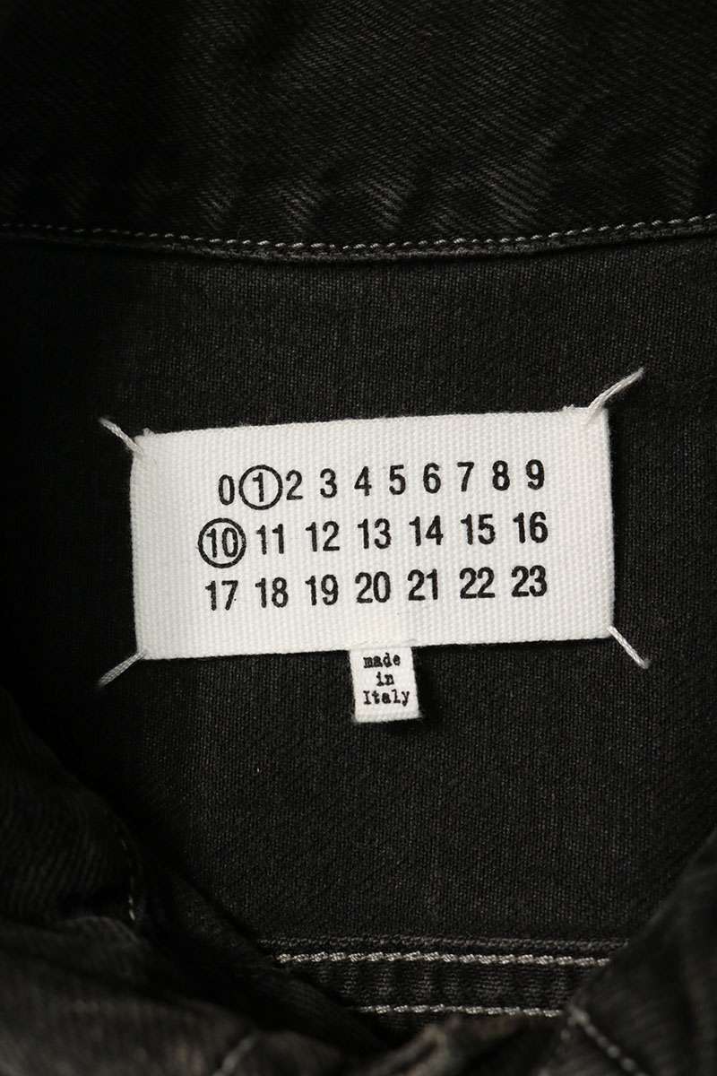 Maison Margiela 23AW Painted Denim Jacket Black Size 46