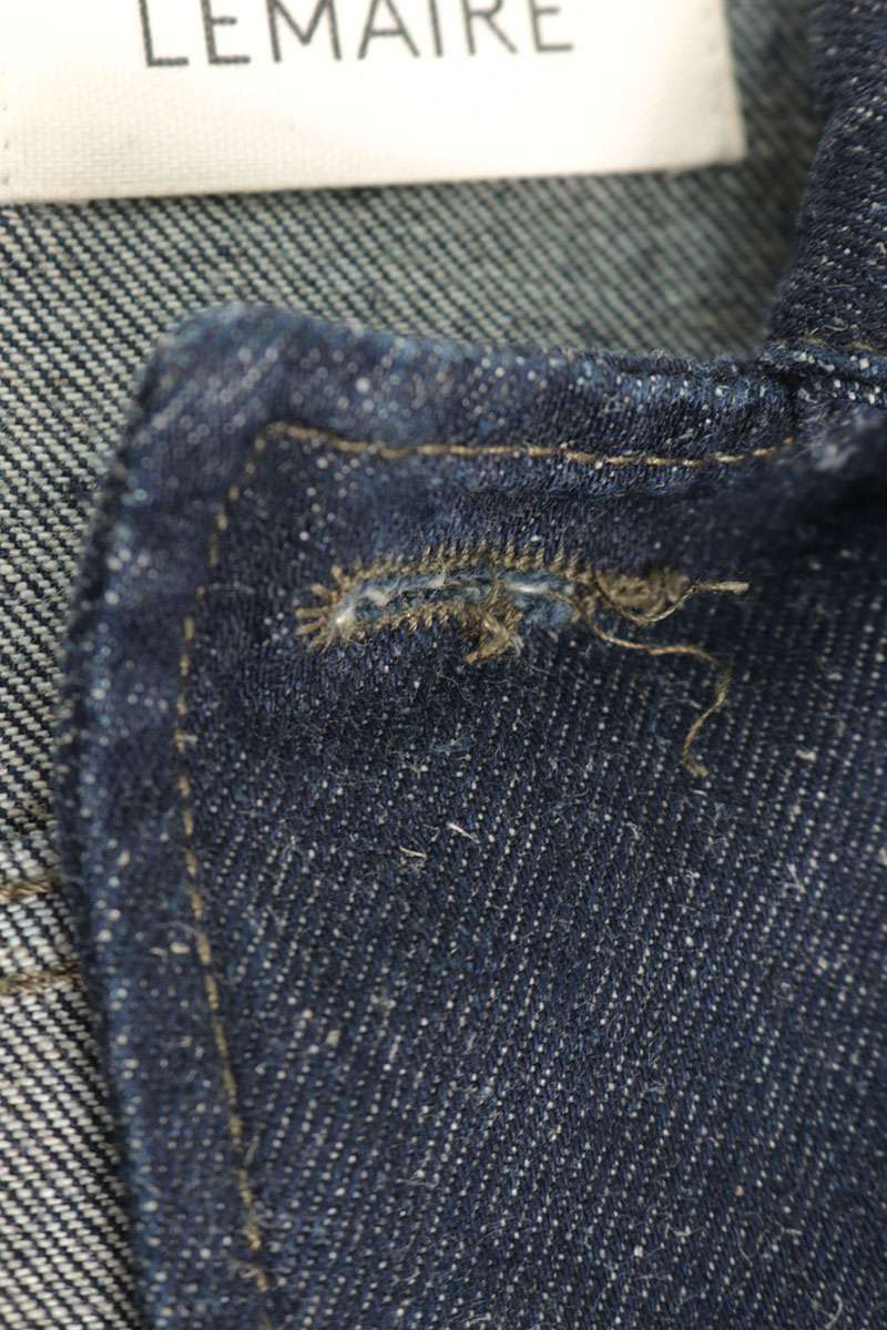 LEMAIRE BOXY Denim Jacket Blue Size XXS