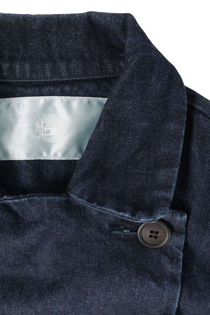 Dulcamara Short Denim Jacket Indigo Cotton Size 0