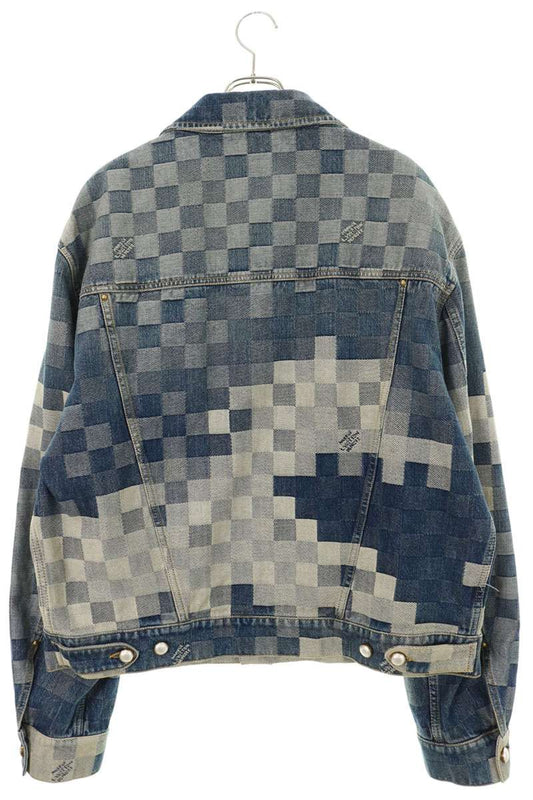 LOUISVUITTON 24SS Damier Classic Denim Jacket Indigo Size 56