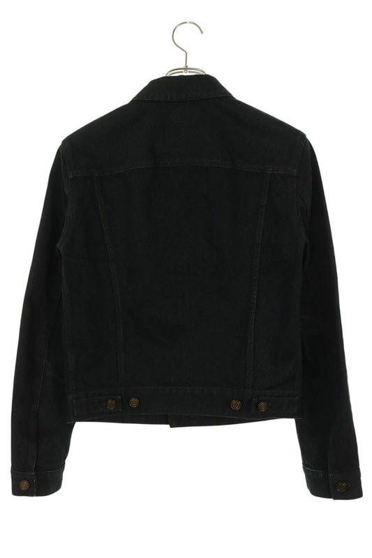 SAINT LAURENT PARIS Black Trucker Denim Jacket Size XS