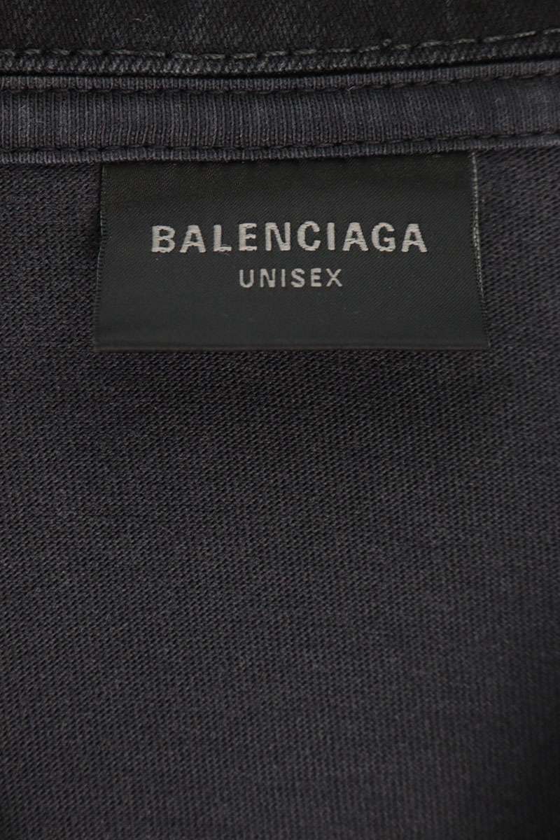 BALENCIAGA Docking Denim Jacket Black Yellow Size 1