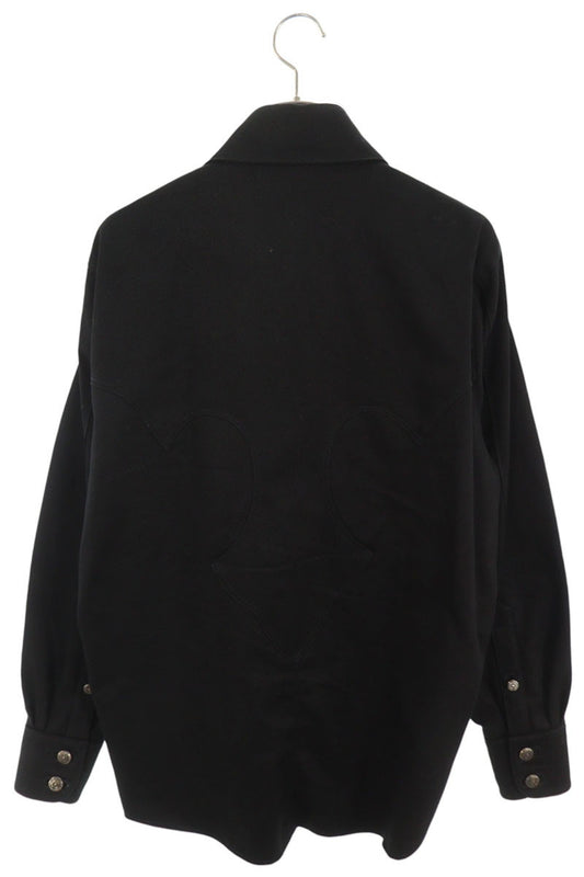 Chrome Hearts DENIM SHIRT Horseshoe Jacket Black Size L