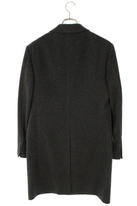 ETRO Cashmere Astronaut Lining Chesterfield Coat Gray Size S