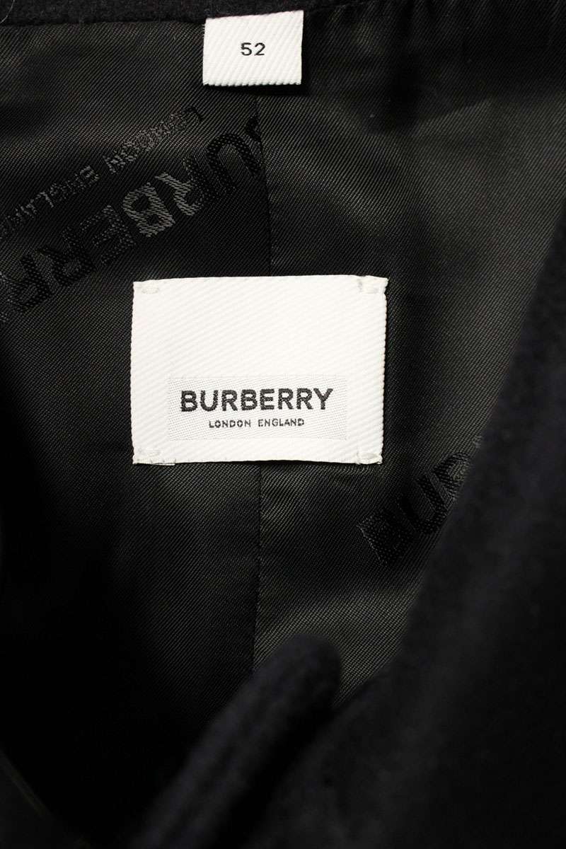 Burberry Wool Cashmere Coat Blue Size 52