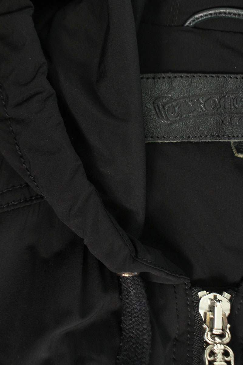 Chrome Hearts Hooded Double Zip Padded Nylon Coat Size S