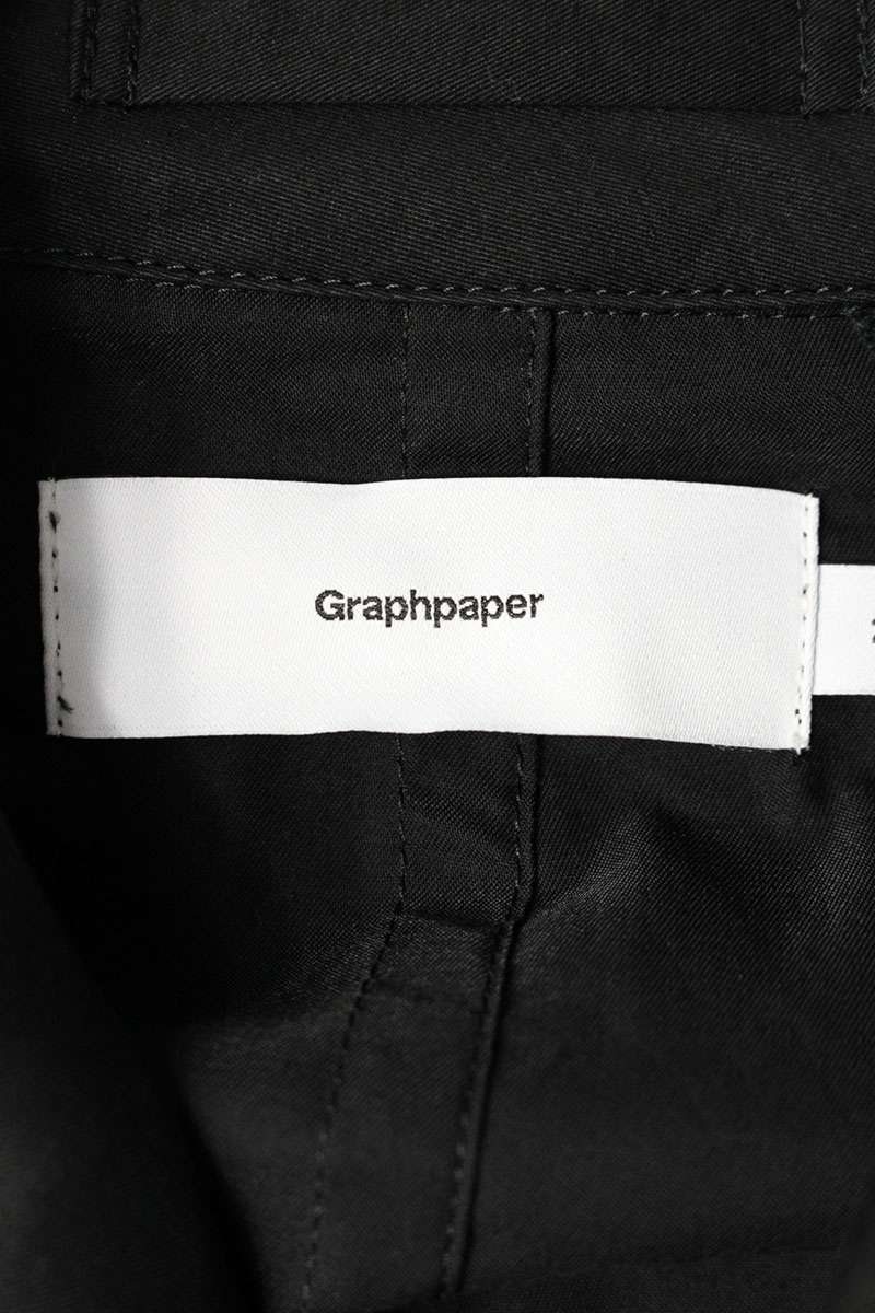 Graphpaper 25AW Solotex Twill Oversized Coat Black Size M